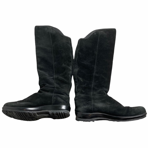 LA CANADIENNE Black Suede Over The Knee Boots 6.5 - Picture 12 of 12